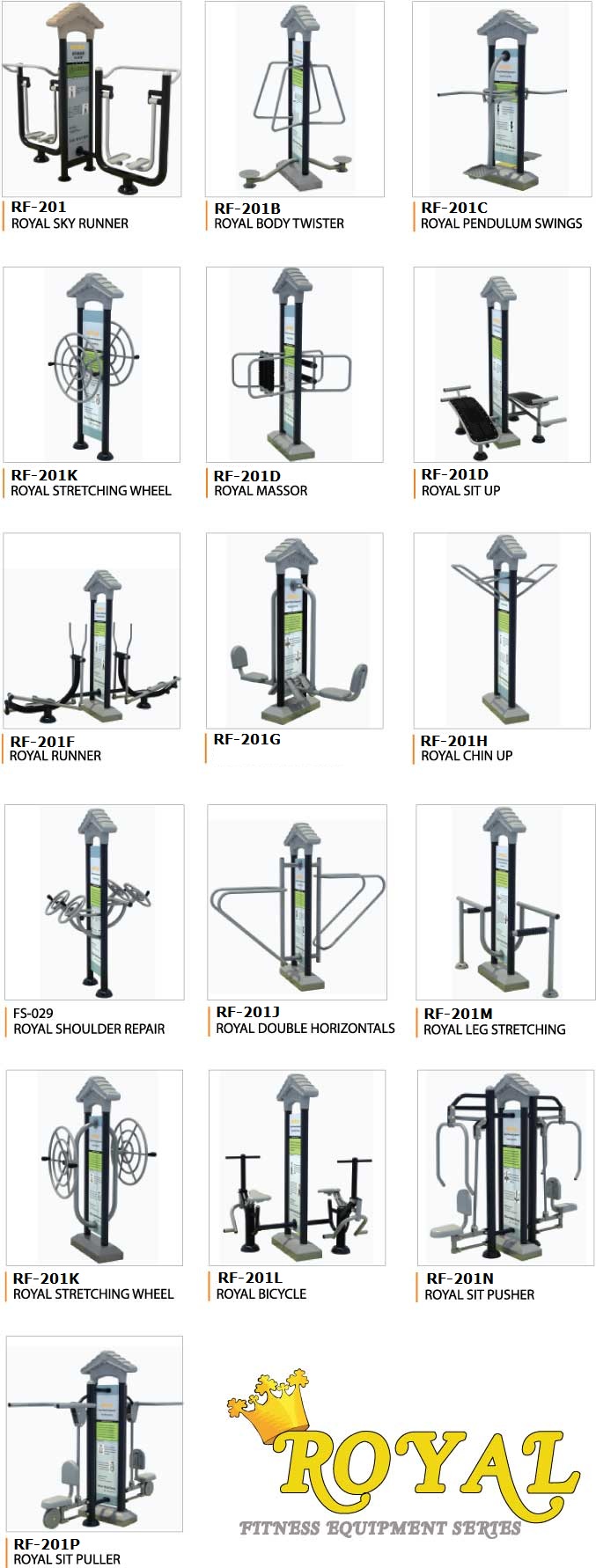 Royal outdoor fitness equipment